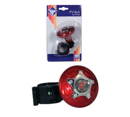 Ручка на руль Nova Bright R красный+хром