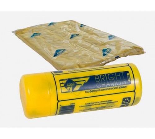 Салфетка замшевая Nova Bright в тубе,маленькая(32x43см)