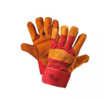 Перчатки спилковые жёлтые с подкладной *РЛ*