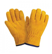 Перчатки цельноспилковые *Драйвер* цвет рыжий