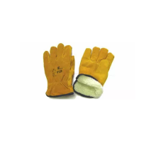 Перчатки утепленные цельноспилковые *Драйвер* стриженный мех