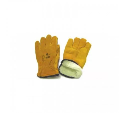 Перчатки утепленные цельноспилковые *Драйвер* стриженный мех