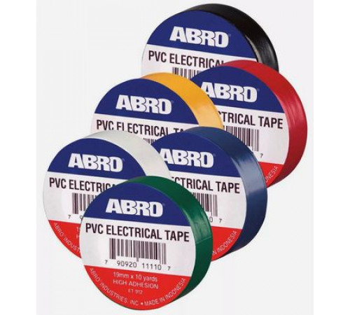 Изолента черная 19мм на 10м ABRO