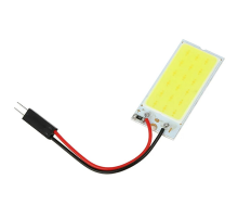 Светодиодная панель COB48 освещения салона 12V белый(40*35мм)1шт.с переходниками "ДИАЛУЧ"