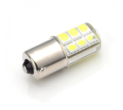 Светодиод P21W 12V BA15s (12SMD-Вертикальная плата 2х6SMD в силиконе,белый)"ДИАЛУЧ"