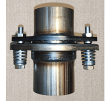 Фланец в сборе демпферный для труб 57мм (2фланца+кольцо+болты+пружины)