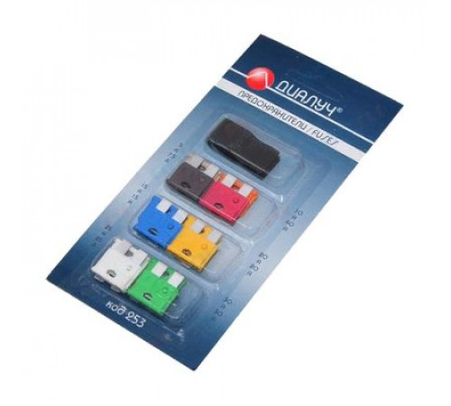 Предохранители Норма Uni плоские с пинцетом к-т 12шт. Диалуч