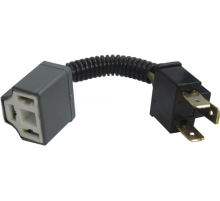 Колодка лампы H4,R2 (3конт.гнездовая,провод с колодкой штыревой(ответная гнездовой) "ДИАЛУЧ"