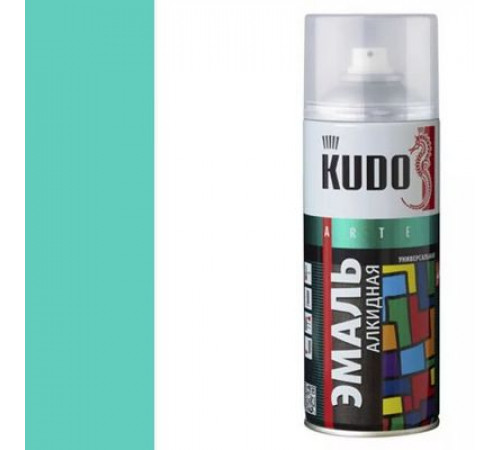 Краска универсальная бирюзовая RAL-5018 KUDO аэрозоль 520мл