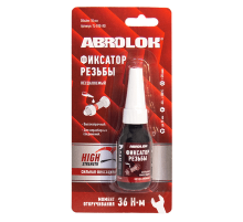 Фиксатор резьбы красный неудаляемый 10мл ABRO