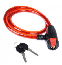 Замок велосипедный противоугонный 12*800мм, металл, пластик