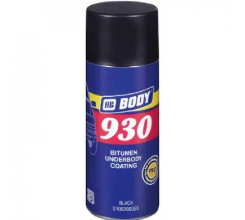 Антигравий BODY 930 черный аэр. 0.4л шумопоглощающий Жидкий локер