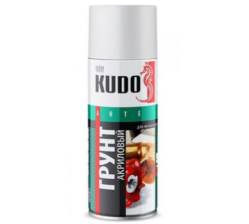 Грунт универсальный акриловый серый KUDO аэрозоль 520мл
