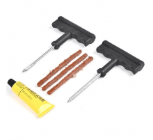 Набор для ремонта б/к шин City Up (шило,разв, клей, жгуты 3 шт) Т-инструмент