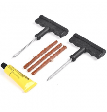 Набор для ремонта б/к шин City Up (шило,разв, клей, жгуты 3 шт) Т-инструмент
