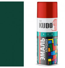 Краска универсальная Глубоко-зеленая RAL-6005 KUDO аэрозоль 520мл