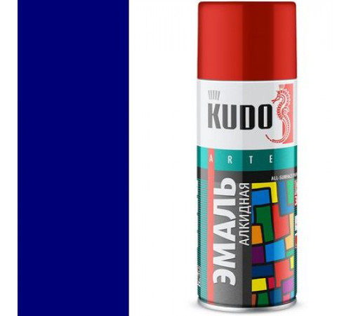 Краска универсальная Ультрамариново-синий RAL-5002 KUDO аэрозоль 520мл