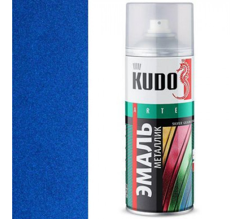Краска универсальная Ультрамарин металлик KUDO аэрозоль 520мл