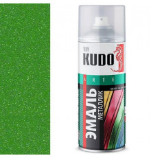 Краска универсальная Зеленый металлик KUDO аэрозоль 520мл