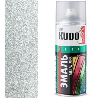 Краска универсальная Серебристый кварц металлик KUDO аэрозоль 520мл