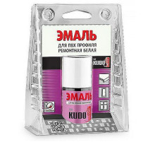 Подкраска для ПВХ профиля белая с кисточкой 15мл KUDO