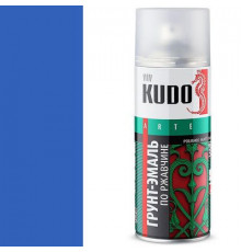 Грунт-эмаль по ржавчине голубая RAL 5015 KUDO аэрозоль 520мл.