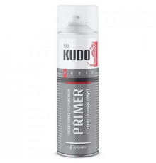 Грунт строительный KUDO для полимерно-каучуковых материалов прозрачный аэрозоль 650мл