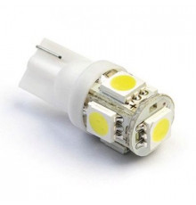 Светодиод W5W 12V  5SMD белый