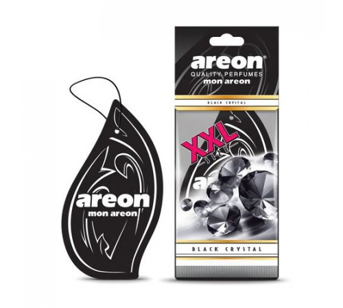 Ароматизатор AREON бумажный MON XXL Black Crystal(Черный Кристалл)~