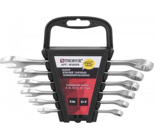 Набор ключей комб. 06 шт. серии ARC холдер, 8-17 мм / THORVIK