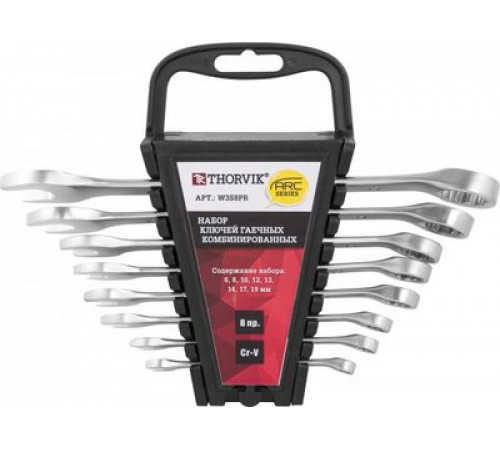 Набор ключей комб. 08 шт. серии ARC холдер, 6-19 мм / THORVIK