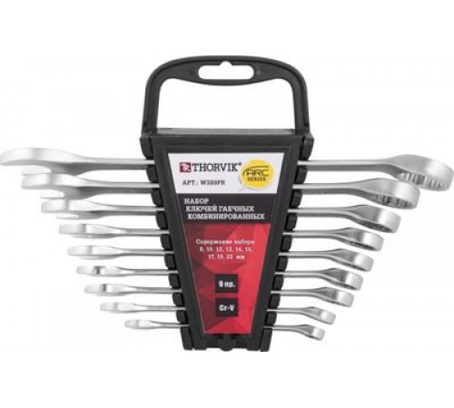 Набор ключей комб. 09 шт. серии ARC холдер, 8-22 мм / THORVIK