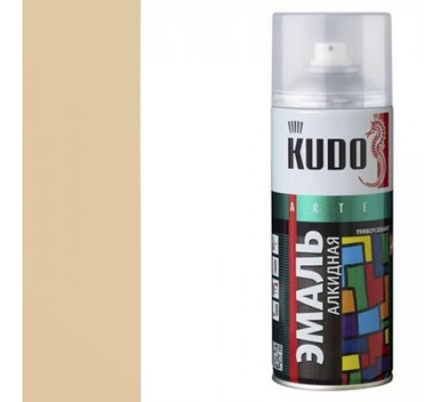 Краска универсальная бежевая KUDO аэрозоль 520мл