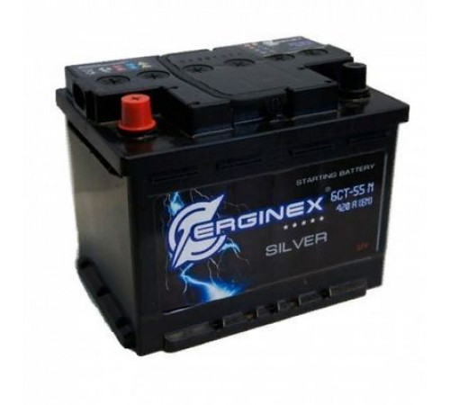 Аккумулятор ERGINEX (6СТ 055) L (242х175х190/420 EN)