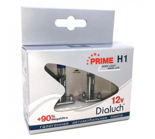 Лампы H11 12V 55W +90% PGJ19-2 Диалуч PRIME Корея ЛЧ411PR-2MU