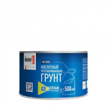 Грунт кислотный KUDO 1К протравливающий зеленый 500мл банка