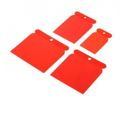 Шпатели пластиковые,набор 4шт (50,80,100,120мм)