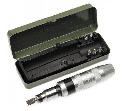 Отвертка ударная с 6 вставками 5/16 ( SL8.10,12,ЗР2,3,4) ДТ