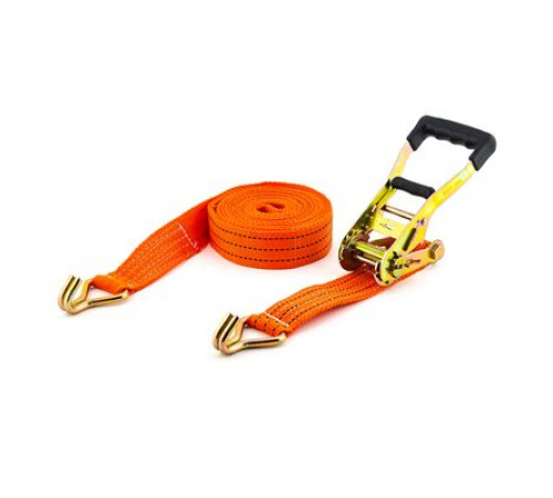 РЕМЕНЬ КРЕПЛЕНИЯ ГРУЗА ZIZAY лента 50мм, 2500/5000кг, 10 метров механизм 230 мм на 2500 DaN