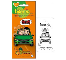 Ароматизатор LOVE IS...картонный  АНАНАС-АПЕЛЬСИН ~