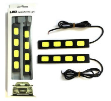 Дневные ходовые огни, DRL-13 см, 12V 2.6Вт СОВ, 2х4 диода