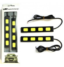 Дневные ходовые огни, DRL-13 см, 12V 2.6Вт СОВ, 2х4 диода