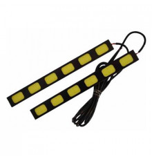 Дневные ходовые огни, DRL-18 см, 12V 6Вт СОВ, 2х6 диодов