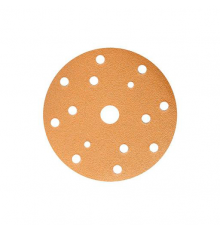 Круг абразивный SUNMIGHT B312TV 150мм P280 на липучке,15 отв., золотистый