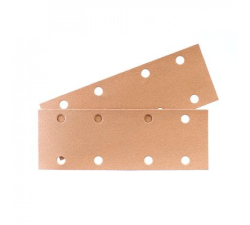 Шлифовальная полоса SUNMIGHT B312TV 70х420мм P060 на липучке,14 отв., золотистый