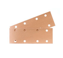 Шлифовальная полоса SUNMIGHT B312TV 70х420мм P150 на липучке,14 отв., золотистый