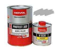 Грунт акриловый Novol+отв. 300 1л+0,2л серый 37011