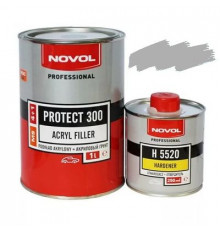 Грунт акриловый Novol+отв. 300 1л+0,2л серый 37011