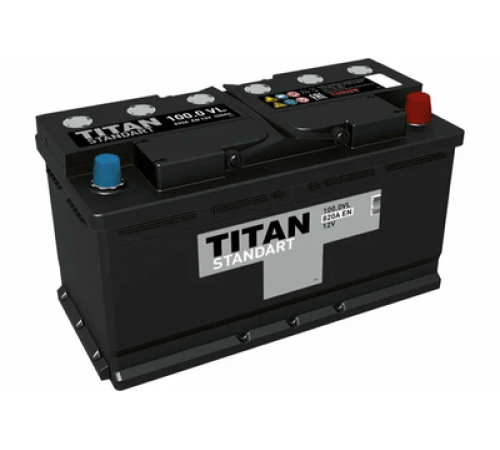 Аккумулятор TITAN STANDART (6СТ-100) 820 мАч, L+ (352 x 175 x 190)