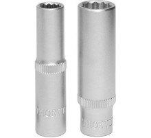 Головка 09 мм 1/4 12-ти гранная удлиненная / THORVIK